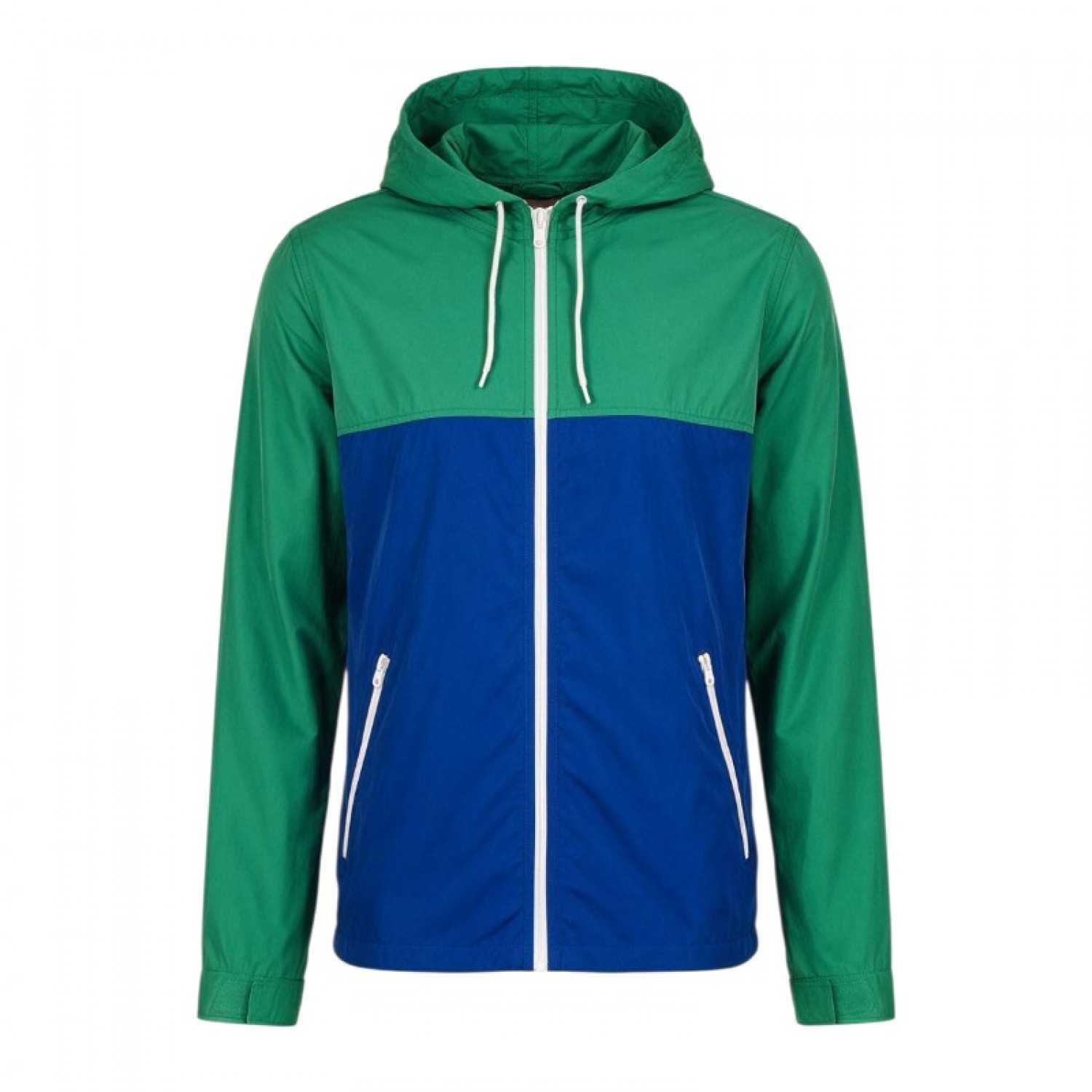 Levi’s Colorblock Hooded Jacket – Green & Blue – XL
