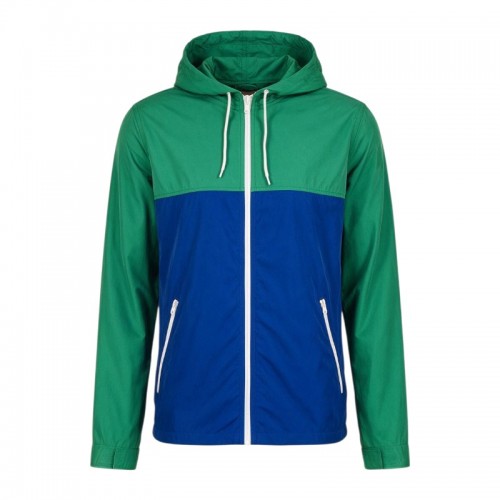 Levi’s Colorblock Hooded Jacket – Green & Blue – XL
