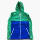 Levi’s Colorblock Hooded Jacket – Green & Blue – XL