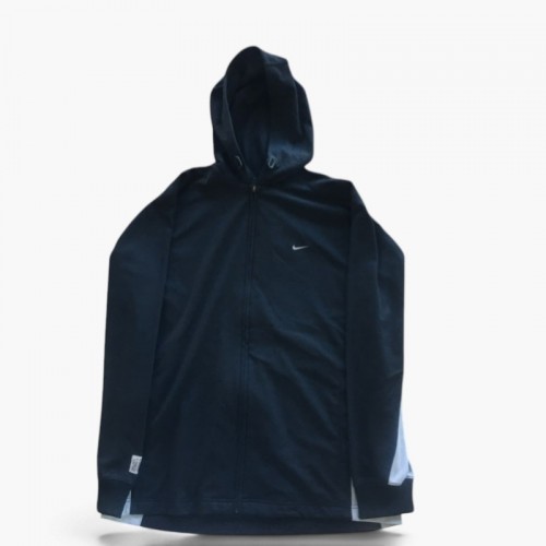 Nike Colorblock Full-Zip Hoodie – Navy & Light Grey – L