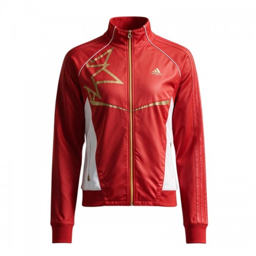 Adidas Graphic Track Jacket – Red & White – S
