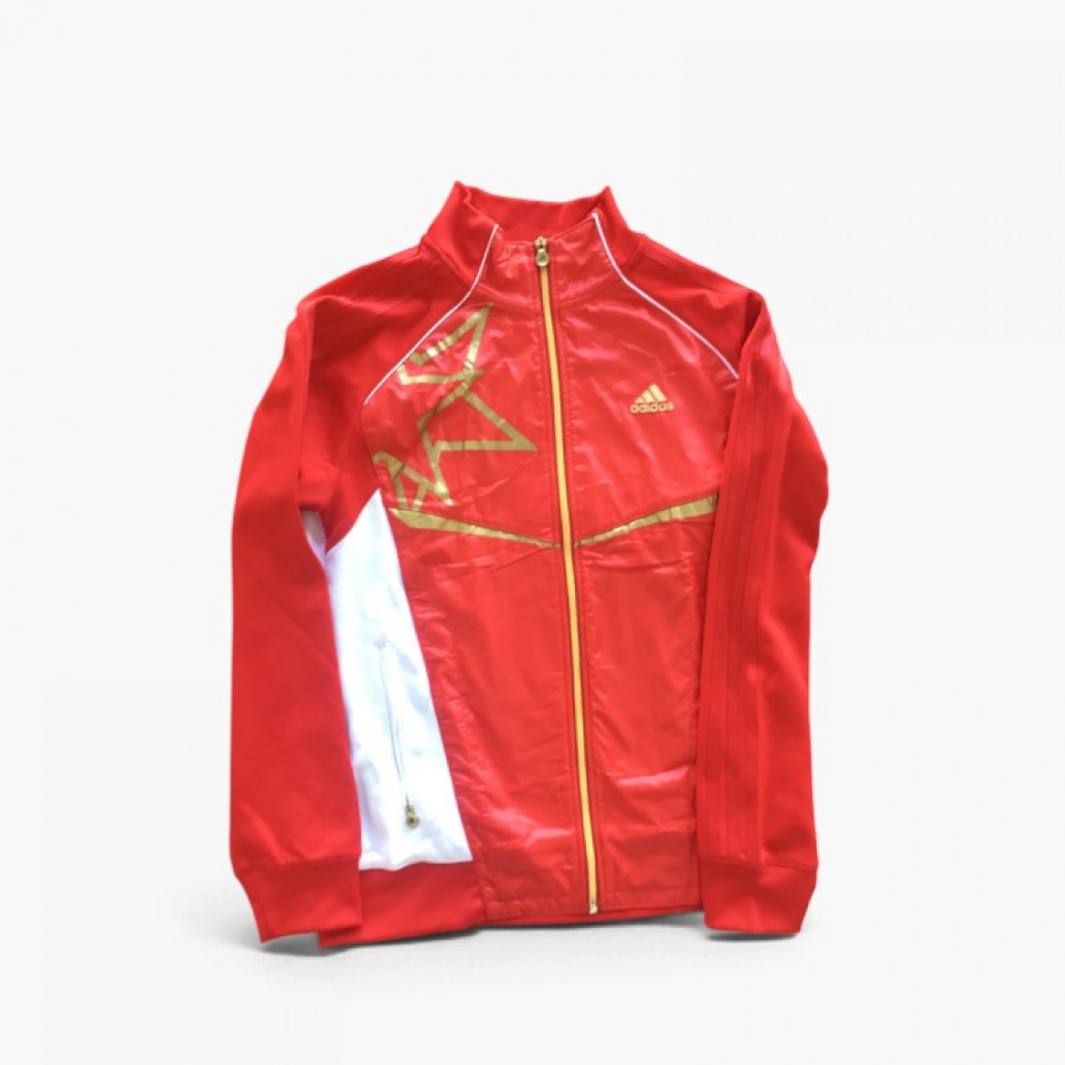 Adidas Graphic Track Jacket – Red & White – S