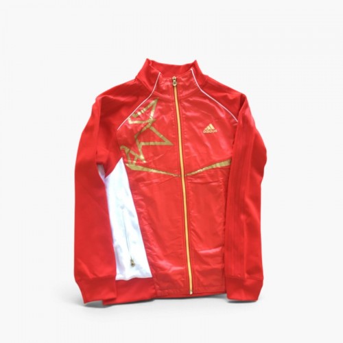 Adidas Graphic Track Jacket – Red & White – S