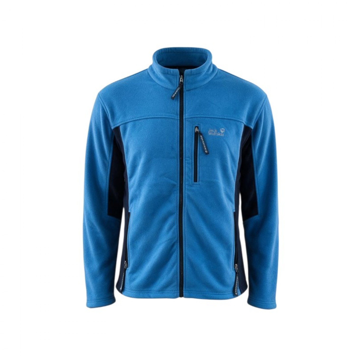 Jack Wolfskin Colorblock Fleece Jacket – Blue & Black – XXXL
