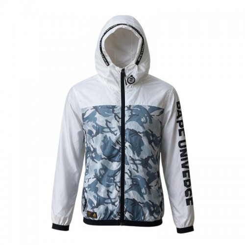 AAPE Camo Hooded Jacket – White & Grey – XL