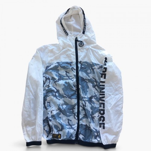 AAPE Camo Hooded Jacket – White & Grey – XL