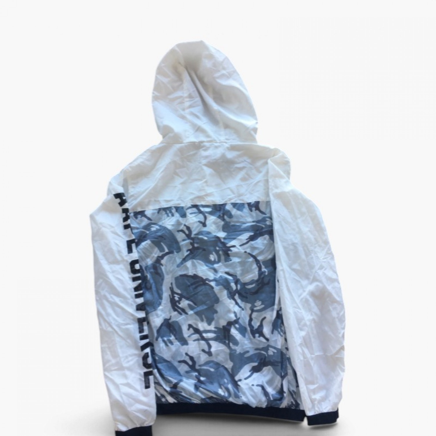 AAPE Camo Hooded Jacket – White & Grey – XL