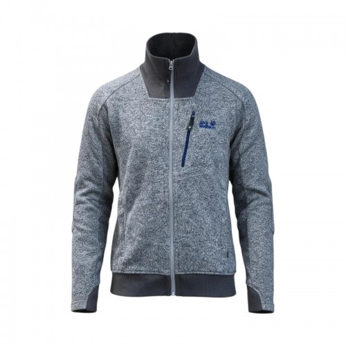 Jack Wolfskin Full-Zip Fleece Jacket – Grey – S