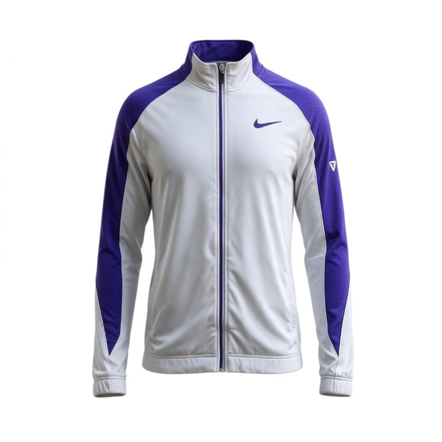 Nike Dri-FIT Track Jacket – Light Grey & Purple – XXL