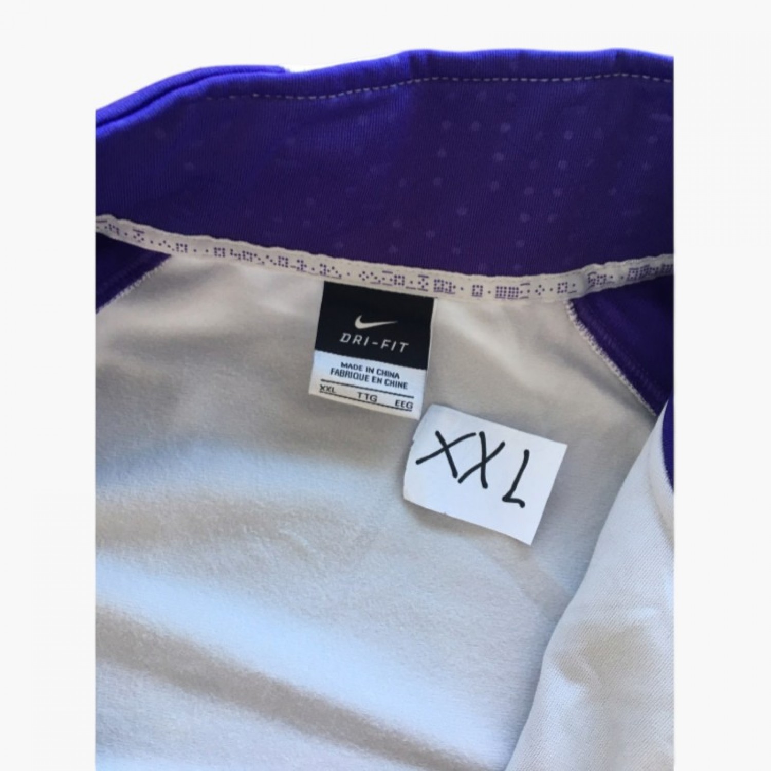 Nike Dri-FIT Track Jacket – Light Grey & Purple – XXL