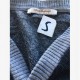 Jack & Jones Colorblock Knit Cardigan – Grey & Navy –