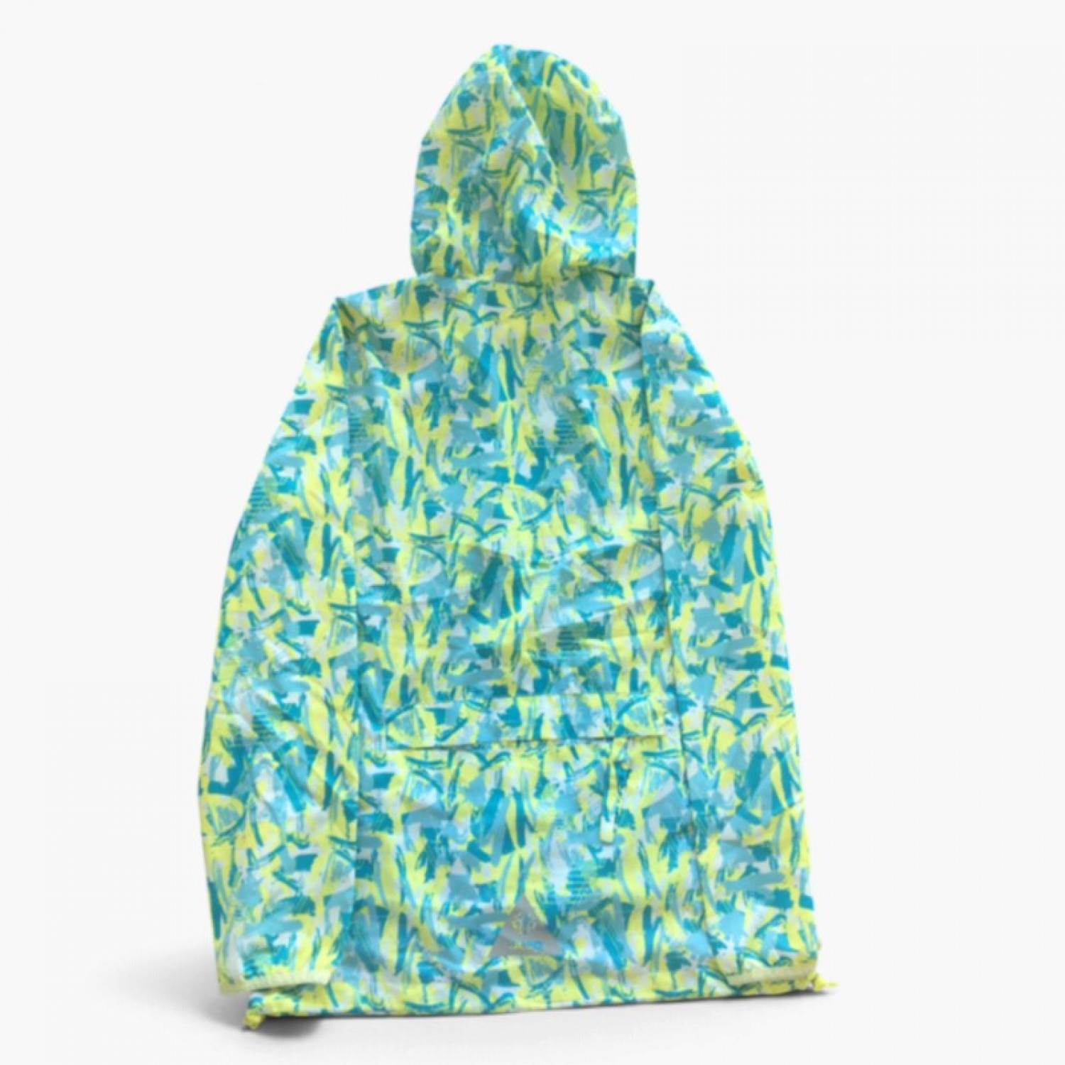 Jeep Printed Hooded Jacket – Yellow & Teal – M