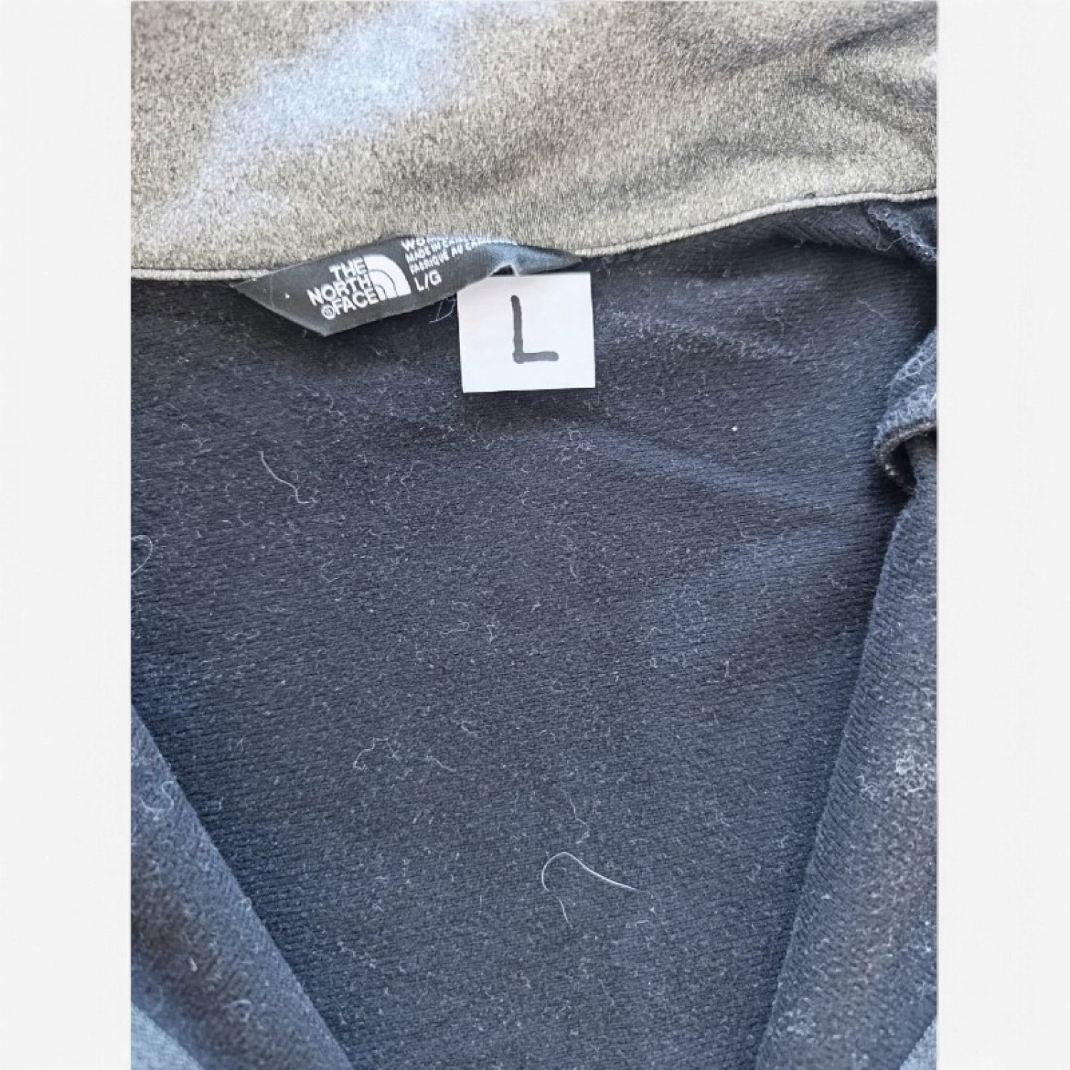The North Face Colorblock Full-Zip Jacket – Black & Grey – L