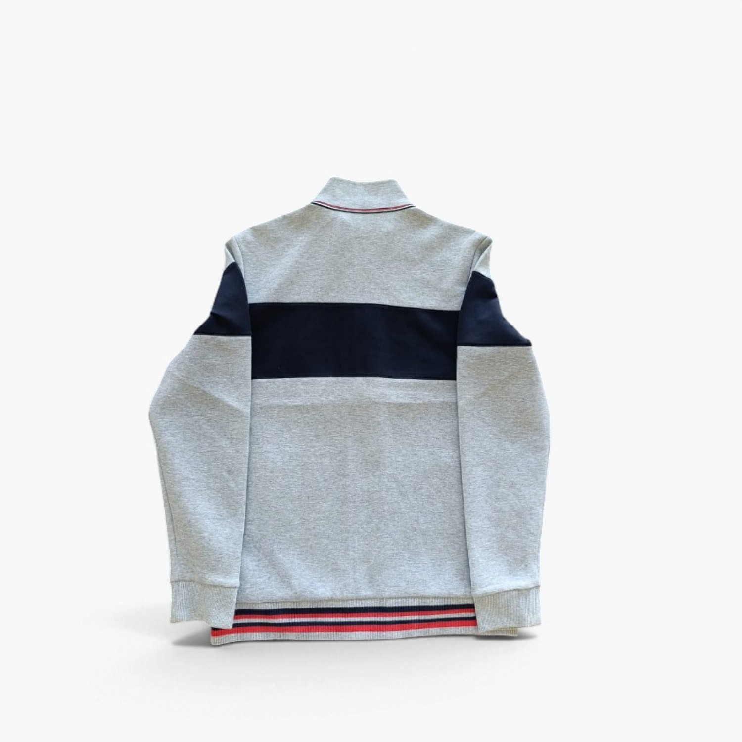 Fila Colorblock Full-Zip Jacket – Grey & Navy – L