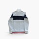Fila Colorblock Full-Zip Jacket – Grey & Navy – L