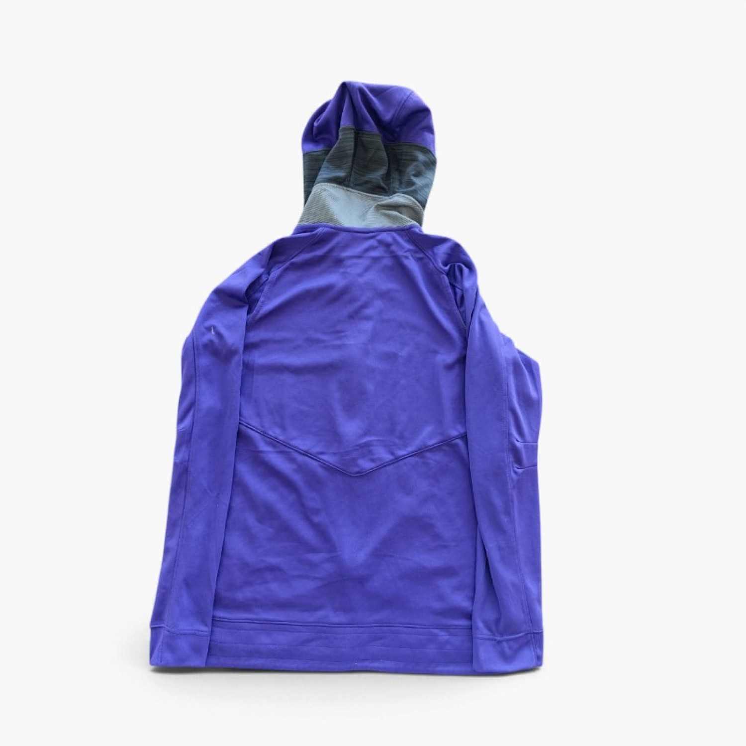 Nike Dri-FIT Full-Zip Hoodie – Purple & Charcoal – M