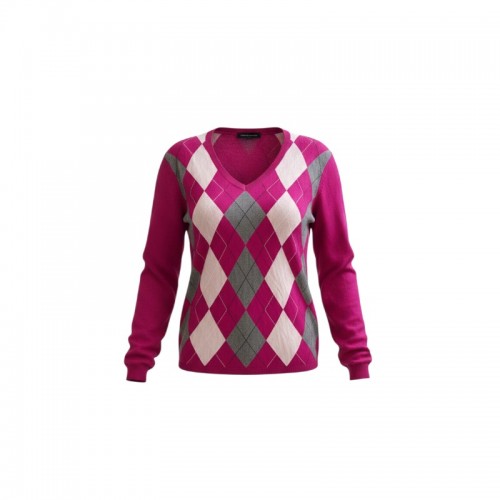 Tommy Hilfiger Argyle Πουλόβερ XXL / Pre-Owned