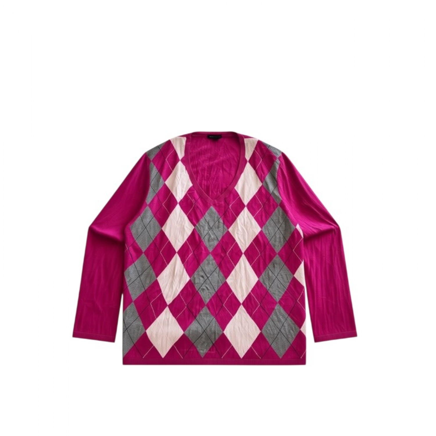 Tommy Hilfiger Argyle Πουλόβερ XXL / Pre-Owned
