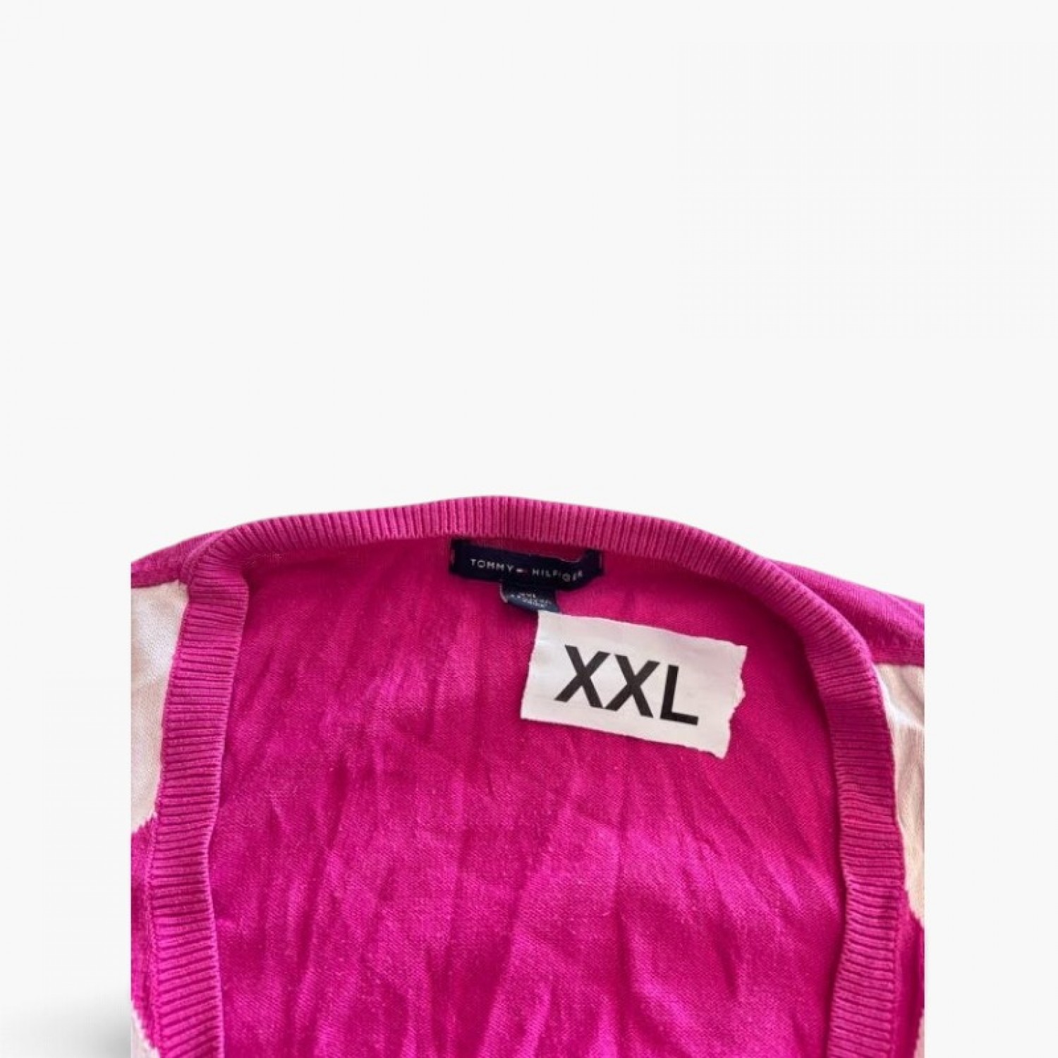 Tommy Hilfiger Argyle Πουλόβερ XXL / Pre-Owned