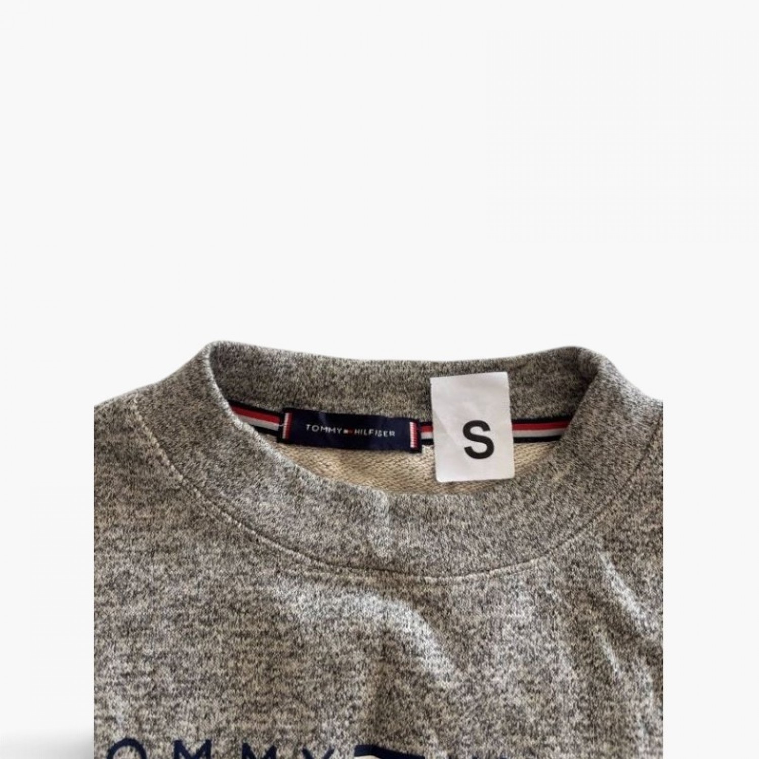 Tommy Hilfiger Γκρι Cropped Sweatshirt S / Pre-Owned