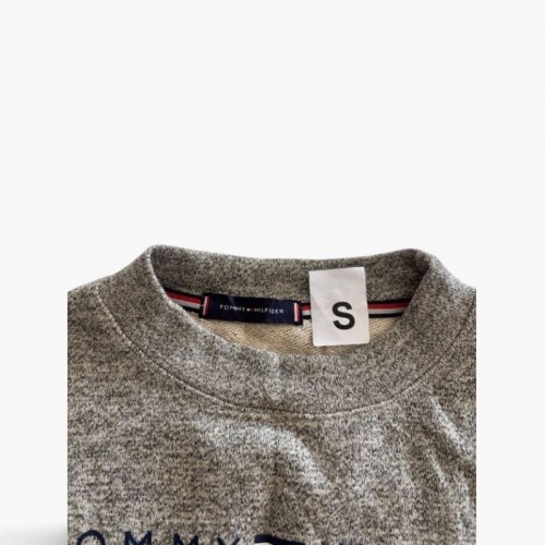 Tommy Hilfiger Γκρι Cropped Sweatshirt S / Pre-Owned
