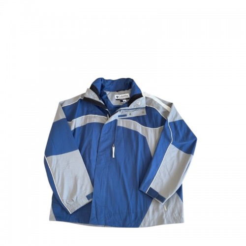 Vintage Columbia Pullover Outdoor Jacket Μπλε Γκρι – L / Pre-Owned