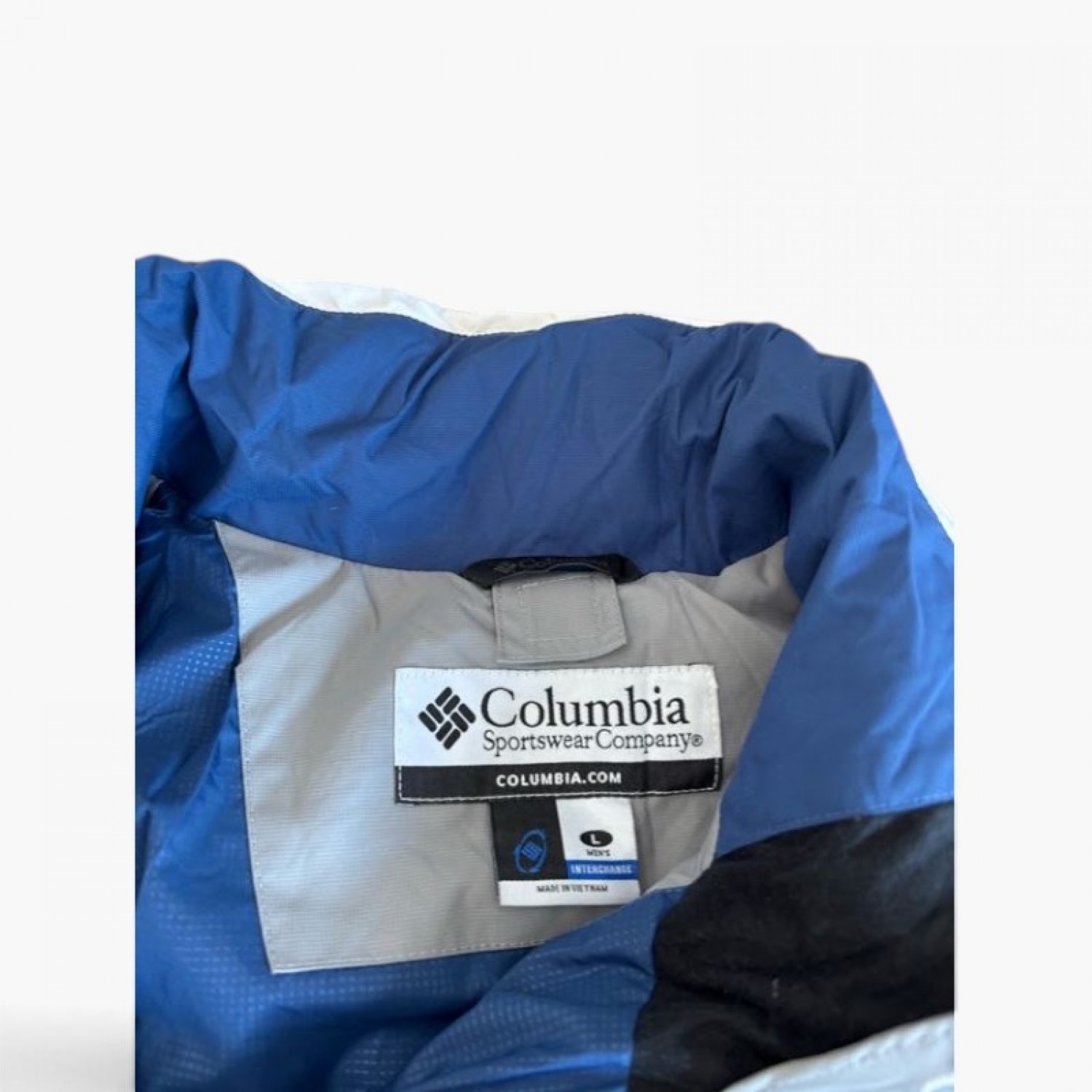 Vintage Columbia Pullover Outdoor Jacket Μπλε Γκρι – L / Pre-Owned