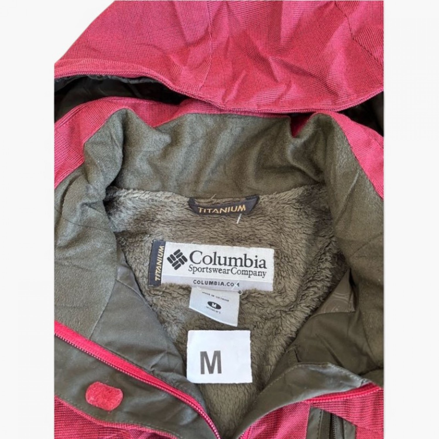 Columbia Titanium Hooded Jacket Μπορντό | M / Pre-Owned