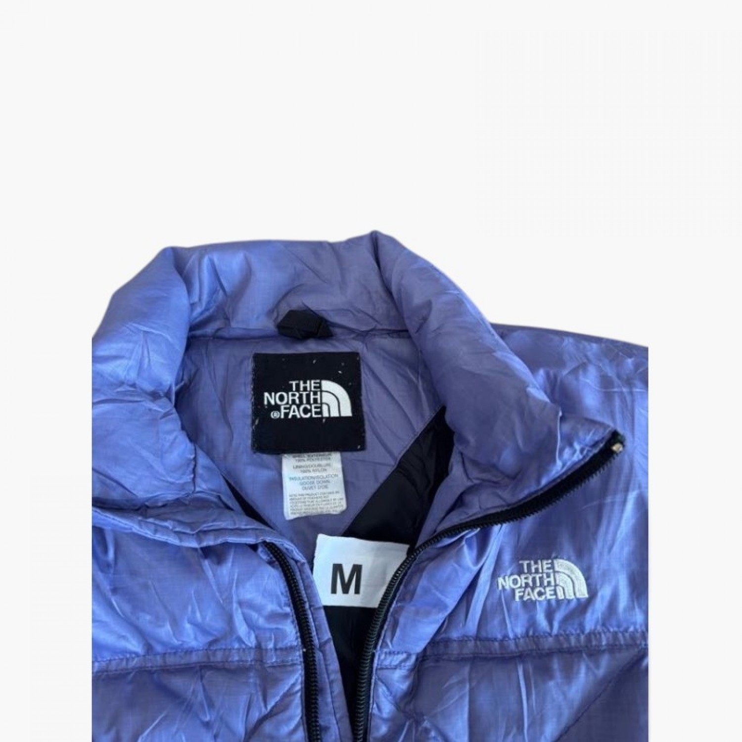 Vintage The North Face Quilted Jacket Μπλε | M / Pre-Owned