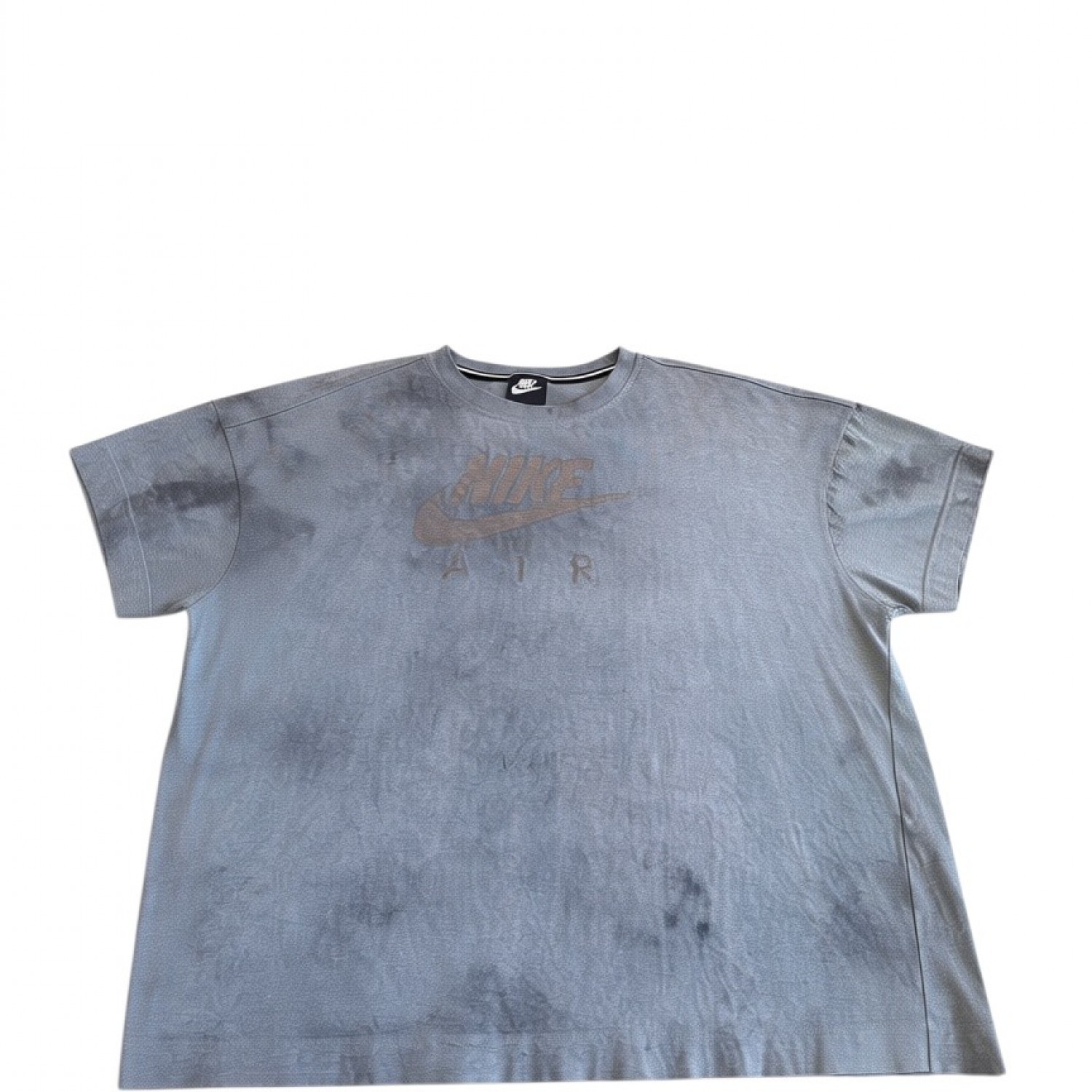 Nike Γκρι Αμάνικο T-Shirt με Faded Logo – Μέγεθος L / Pre-Owned