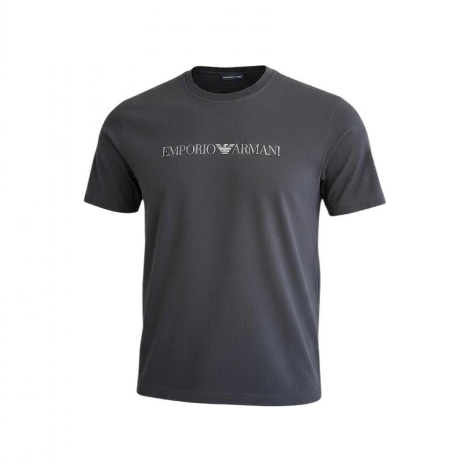 Emporio Armani Μαύρο Αμάνικο T-Shirt με Tonal Logo – Μέγεθος XXXL / Pre-Owned