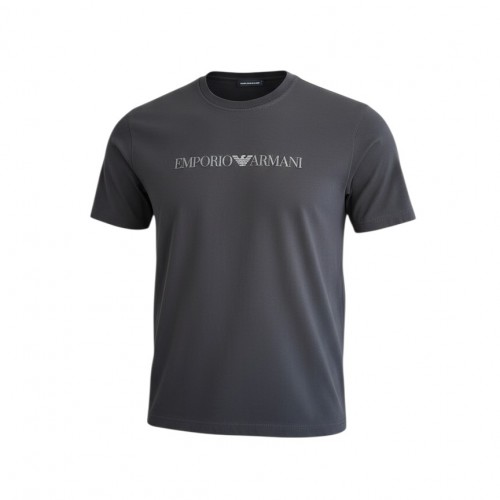 Emporio Armani Μαύρο Αμάνικο T-Shirt με Tonal Logo – Μέγεθος XXXL / Pre-Owned