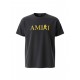 Amiri Μαύρο Αμάνικο T-Shirt με Κίτρινο Logo – Μέγεθος XXL / Pre-Owned