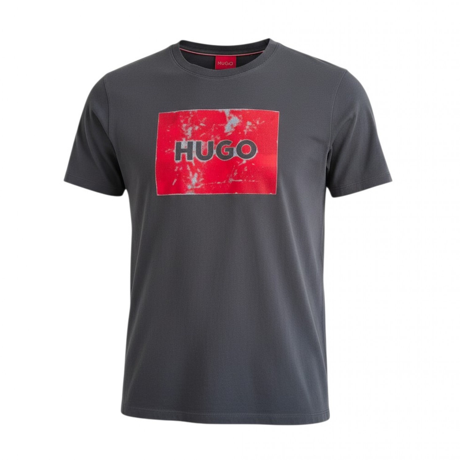 Hugo Μαύρο Αμάνικο T-Shirt με Κόκκινο Logo Print – Μέγεθος XXL / Pre-Owned