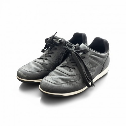 Μαύρα Δερμάτινα Sneakers με Πλαϊνό Σχέδιο – Μέγεθος 37 / Pre-Owned