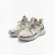 Λευκά Sneakers με Ασημί Μεταλλικές Λεπτομέρειες – Μέγεθος 38 / Pre-Owned