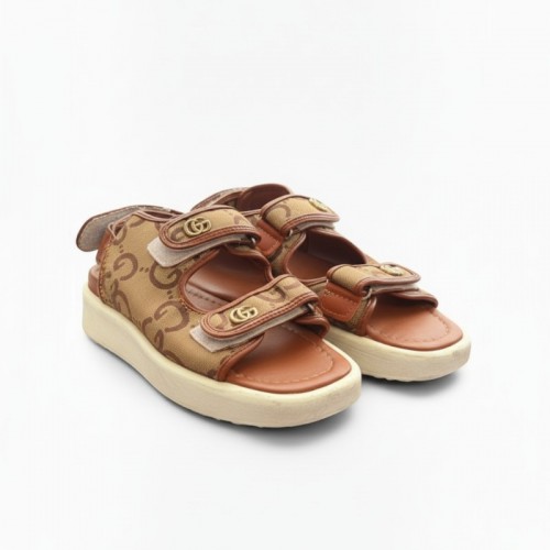 Gucci Καφέ Monogram Πέδιλα με Velcro – Μέγεθος 39 / Pre-Owned