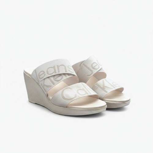 Calvin Klein Jeans Μπεζ Platform Slides – Μέγεθος 39 / Pre-Owned