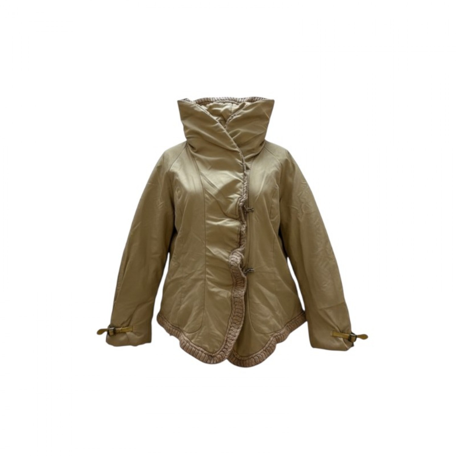 Class Roberto Cavalli Μπεζ Jacket με Ψηλό Γιακά – Μέγεθος M / Pre-Owned