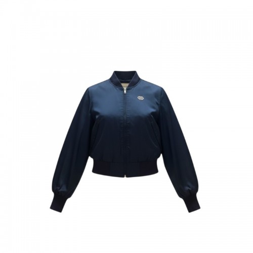 North Sails Women’s Navy Cropped Bomber Jacket — Size L / Pre-Owned