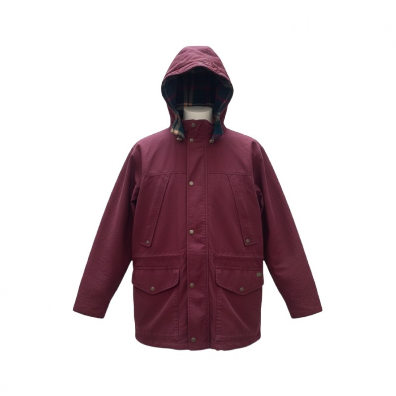 Woolrich Burgundy Hooded Outdoor Jacket — Size L / Pre-Owned