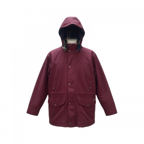 Woolrich Burgundy Hooded Outdoor Jacket — Size L / Pre-Owned