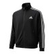 Adidas Black Full-Zip Track Jacket — Size L / Pre-Owned