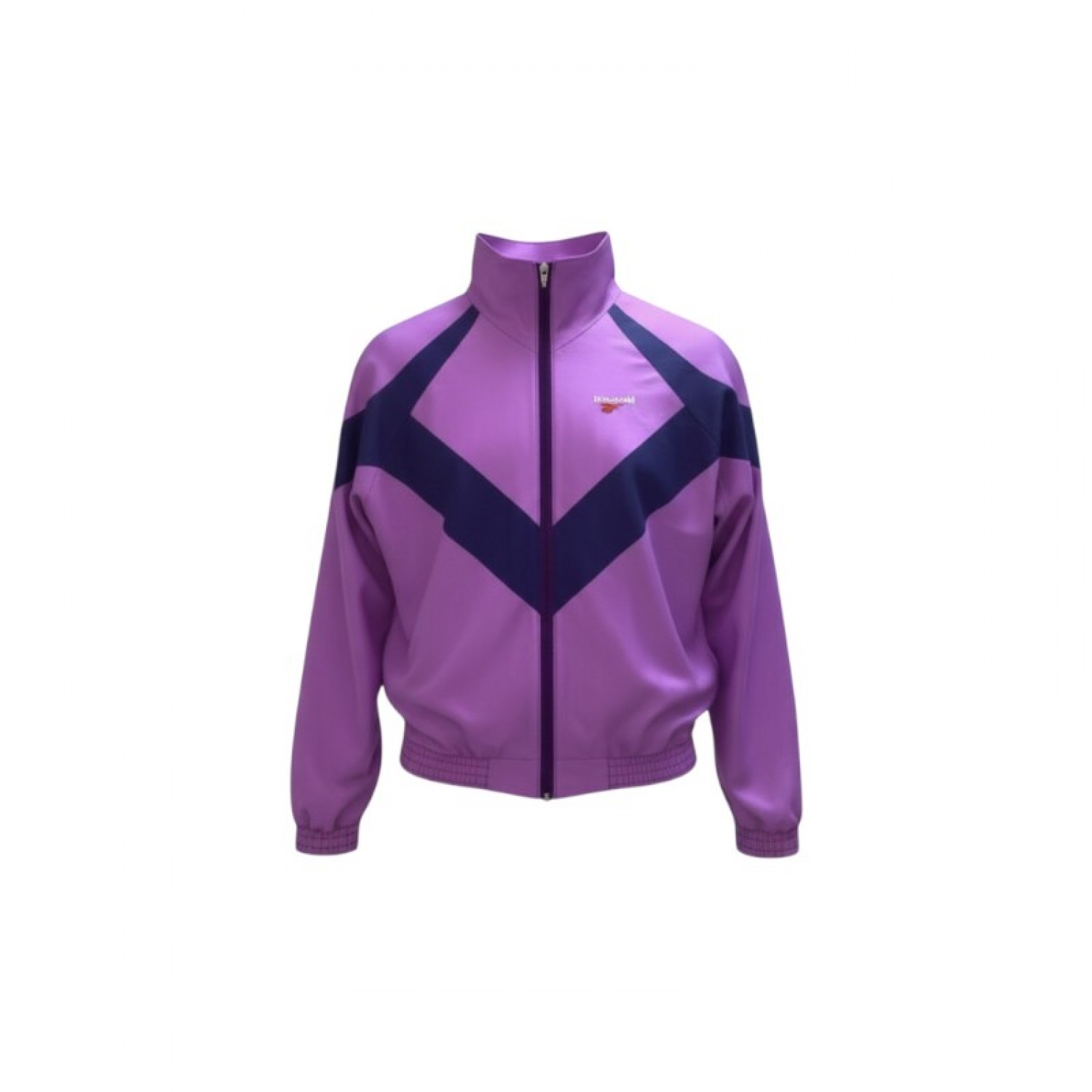 Vintage Reebok Purple Colour-Block Track Jacket — Size XL / Pre-Owned
