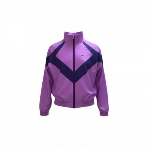 Vintage Reebok Purple Colour-Block Track Jacket — Size XL / Pre-Owned