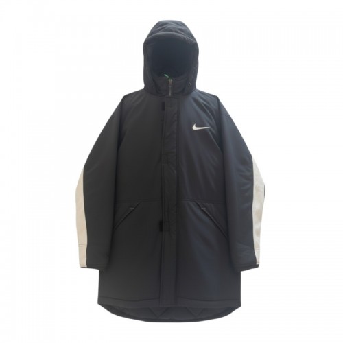 Vintage Nike Black Hooded Long Parka — Size M / Pre-Owned