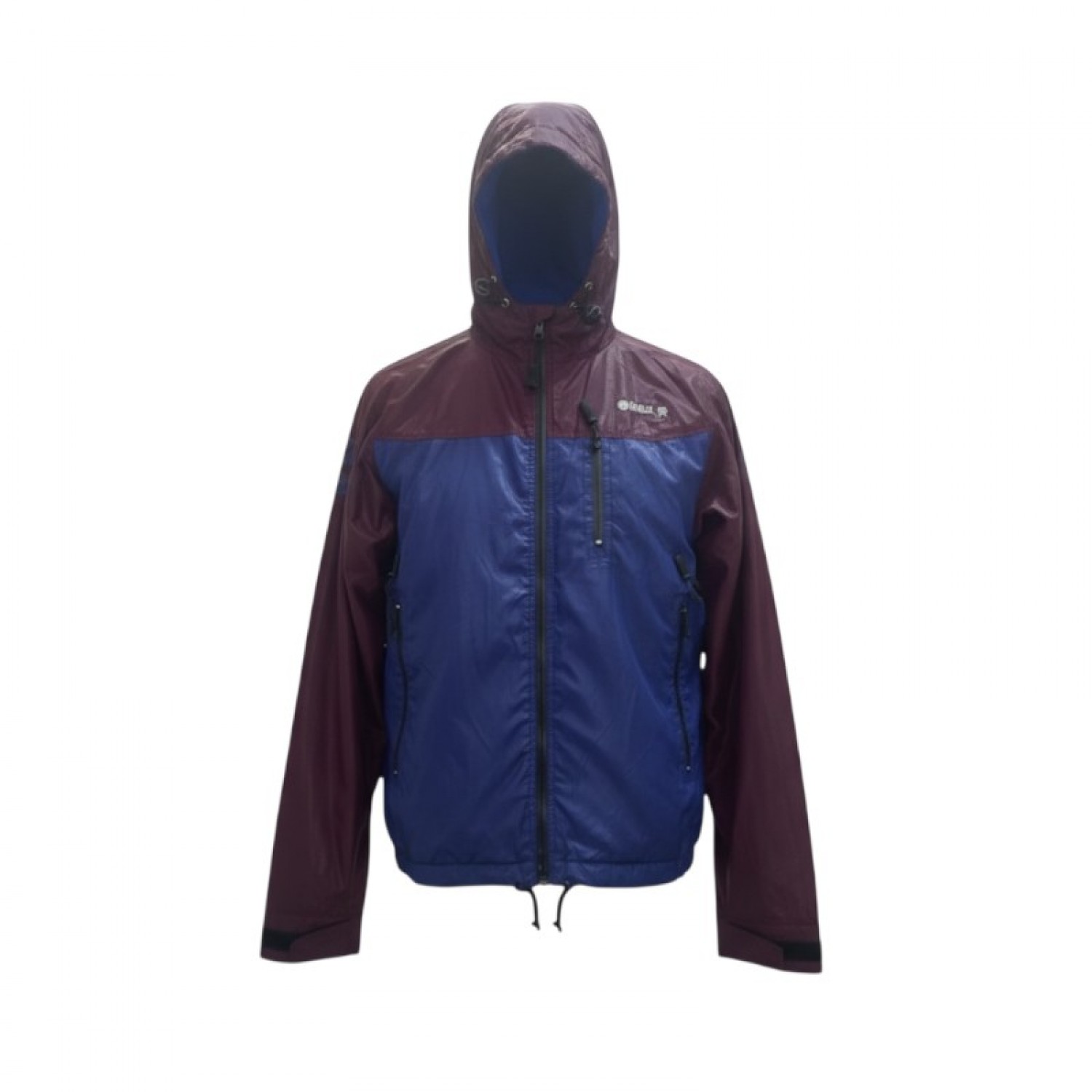 Franklin & Marshall Burgundy & Blue Hooded Jacket — Size M / Pre-Owned