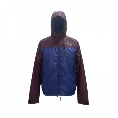 Franklin & Marshall Burgundy & Blue Hooded Jacket — Size M / Pre-Owned