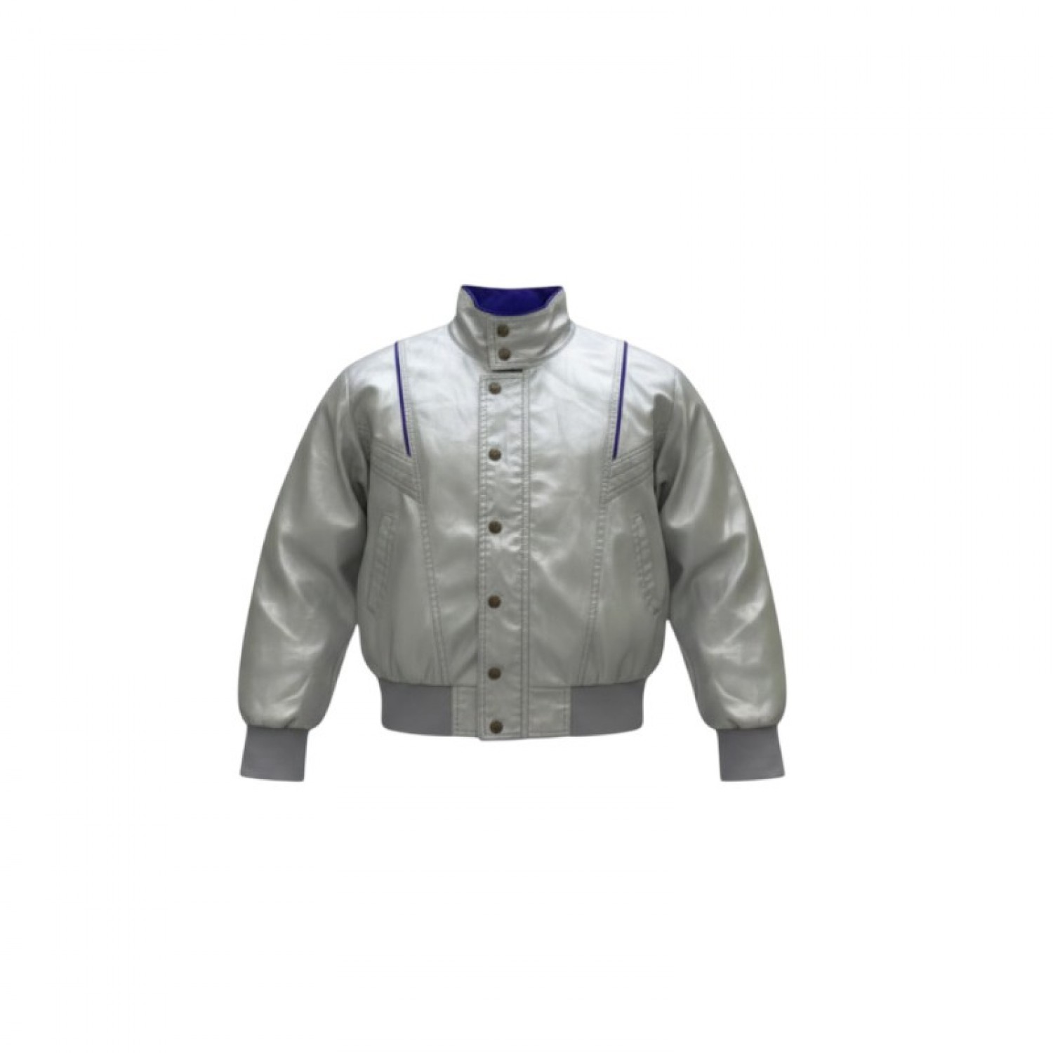 Champion Vintage Sample White & Purple Track Jacket — Size L / Pre-Owned