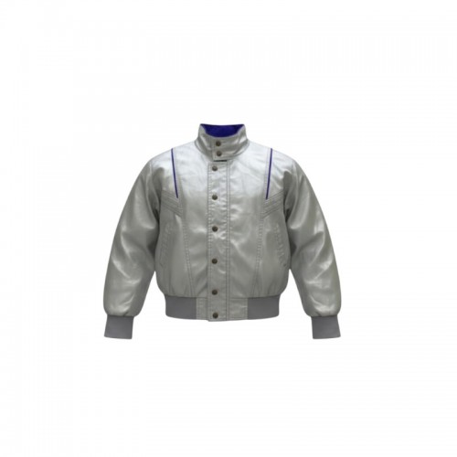 Champion Vintage Sample White & Purple Track Jacket — Size L / Pre-Owned